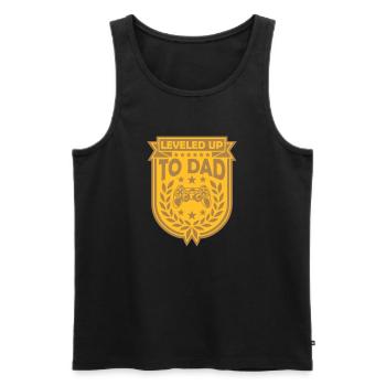 Enfant né De niveau supérieur - Débardeur bio Premium Homme - noir - Devant - AI Model Male 178 light (178cm)
