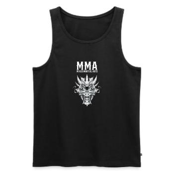 MMA Dragon Mixed Martial Arts - Käfigkämpfer - Männer Premium Bio Tank Top - Schwarz - Vorne - AI Model Male 178 light (178cm)