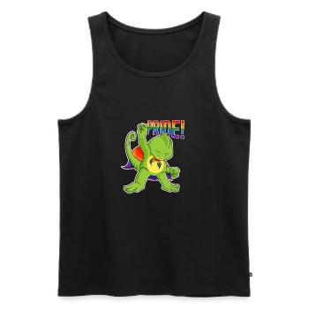 Chameleon I LGBTQ Flag I Rainbow Flag I Gay Pride - Männer Premium Bio Tank Top - Schwarz - Vorne - AI Model Male 178 light (178cm)