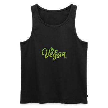 Vegan Live, Lebensstil Lifestyle, Gesunde - Männer Premium Bio Tank Top - Schwarz - Vorne - AI Model Male 178 light (178cm)