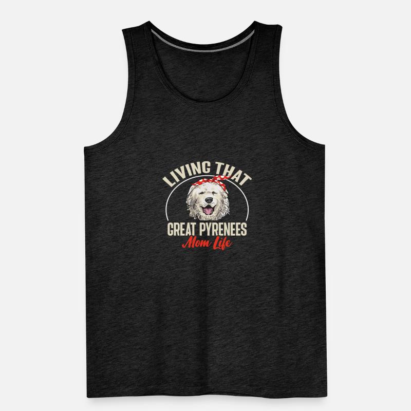 Great Pyrenees Hundemutter Männer Premium Bio Tank Top