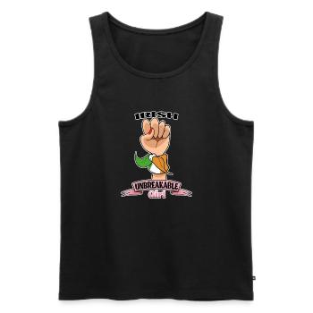 Irish Girl Unbreakable I Irish Heritage I Ireland - Männer Premium Bio Tank Top - Schwarz - Vorne - AI Model Male 178 light (178cm)