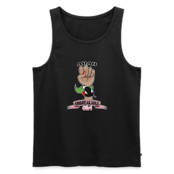Arab Girl Unbreakable I Heritage United Arab - Männer Premium Bio Tank Top - Schwarz - Vorne - AI Model Male 178 light (178cm)