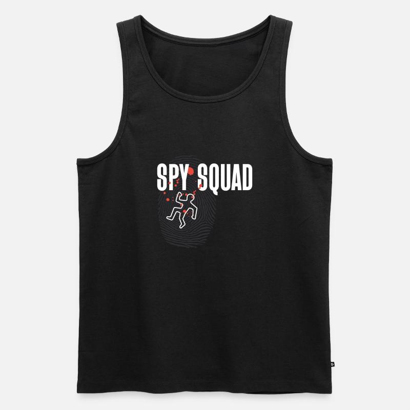 Spurensicherung - Kripo Polizei Kriminaltechnik - Männer Premium Bio Tank Top - Schwarz