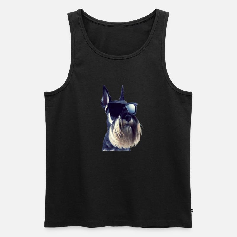 Miniature Schnauzer - Männer Premium Bio Tank Top - Schwarz