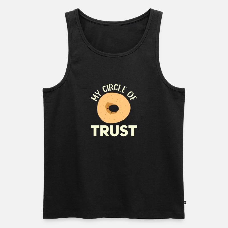 Bagel Spruch Geschenk - Männer Premium Bio Tank Top - Schwarz