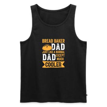 Bread Baking Baker Bakery Sourdough - Men's Premium Organic Tank Top - black - Front - AI Model Male 178 light (178cm)
