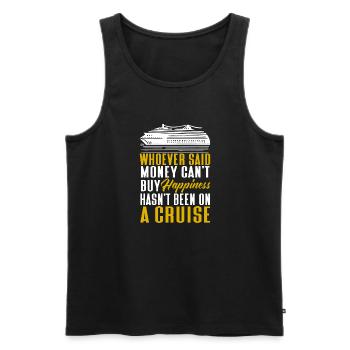 Croisière Croisière Vacances Mer - Débardeur bio Premium Homme - noir - Devant - Michal (187cm)