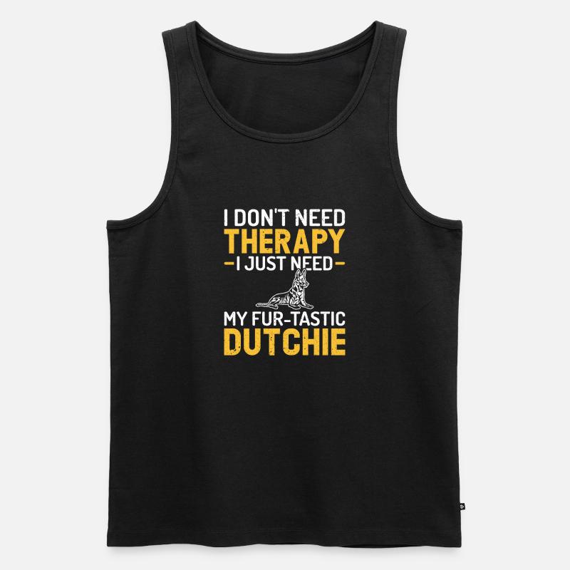 Holländischer Schäferhund Dutch Shepherd - Männer Premium Bio Tank Top - Schwarz