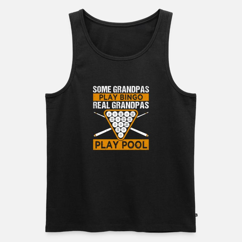 Snooker Pool Billard - Männer Premium Bio Tank Top - Schwarz