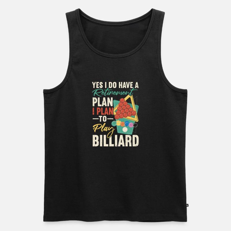 Snooker Pool Billard - Männer Premium Bio Tank Top - Schwarz