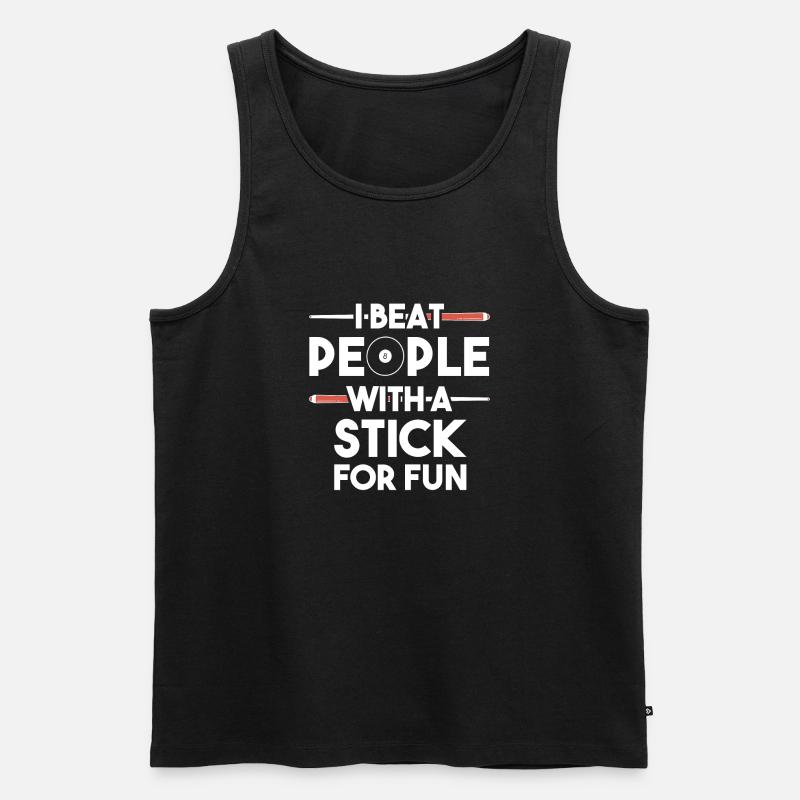 Snooker Pool Billard - Männer Premium Bio Tank Top - Schwarz
