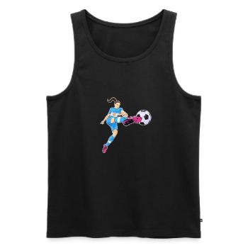 Argentinan National Soccer Team I Football - Männer Premium Bio Tank Top - Schwarz - Vorne - Michal (187cm)