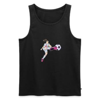 Équipe du Japon de football I Football Japon - Débardeur bio Premium Homme - noir - Devant - Michal (187cm)