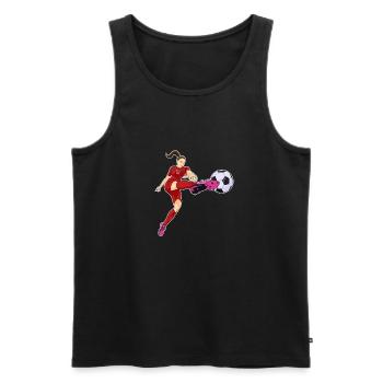 Moroccan National Soccer Team I Football Morocco - Männer Premium Bio Tank Top - Schwarz - Vorne - Michal (187cm)