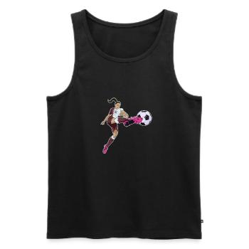Équipe nationale arabe de football I Football Qatar - Débardeur bio Premium Homme - noir - Devant - AI Model Male 178 light (178cm)