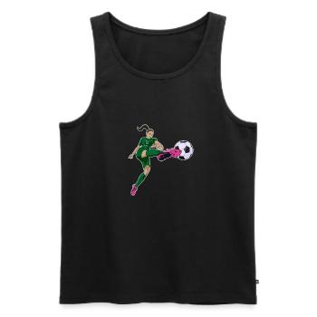 Équipe nationale arabe de football I Football Arabie saoudite - Débardeur bio Premium Homme - noir - Devant - Michal (187cm)