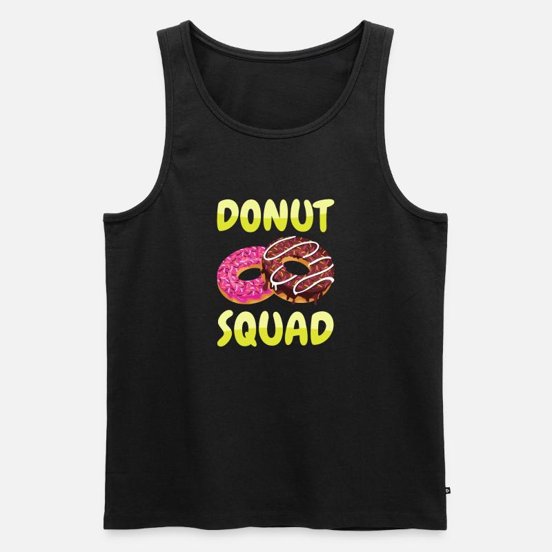 Donut Squad - Männer Premium Bio Tank Top - Schwarz