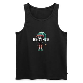 The Brother Elf Matching Group christmas - Men's Premium Organic Tank Top - black - Front - Michal (187cm)