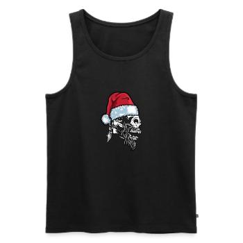 Viking Ugly Christmas – Valhalla Wikinger Outfit - Men's Premium Organic Tank Top - black - Front - AI Model Male 178 light (178cm)