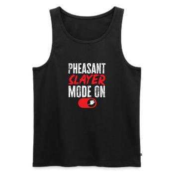 Pheasant hunting Pheasant Bird hunting Bird hunters - Men's Premium Organic Tank Top - black - Front - AI Model Male 178 light (178cm)
