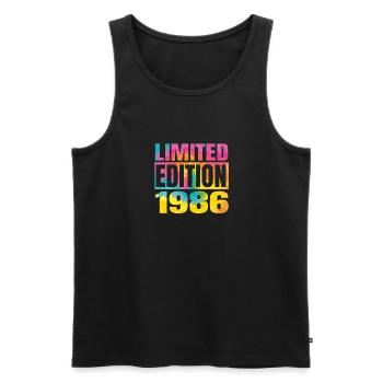 Édition limitée 1986 Graffiti - Débardeur bio Premium Homme - noir - Devant - Michal (187cm)