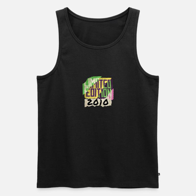 Limited Edition 2010 Graffiti - Männer Premium Bio Tank Top - Schwarz