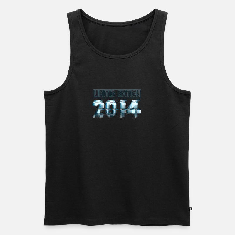 Limited Edition 2014 Graffiti - Männer Premium Bio Tank Top - Schwarz