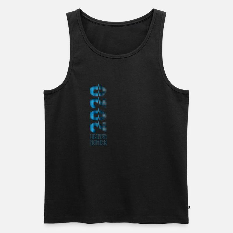 Limited Edition 2020 Graffiti - Männer Premium Bio Tank Top - Schwarz
