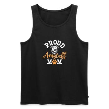American Staffordshire Bull Terrier Staffy Dog - Men's Premium Organic Tank Top - black - Front - Michal (187cm)