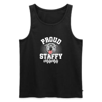 American Staffordshire Bull Terrier Staffy Dog - Men's Premium Organic Tank Top - black - Front - Michal (187cm)