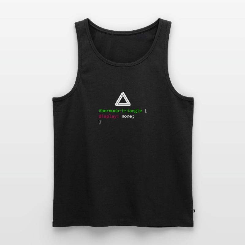 Web and CSS Programmer Developer Coding Code Men's Premium Organic Tank Top