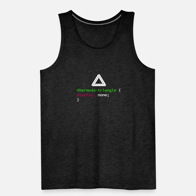 Web and CSS Programmer Developer Coding Code Men's Premium Organic Tank Top