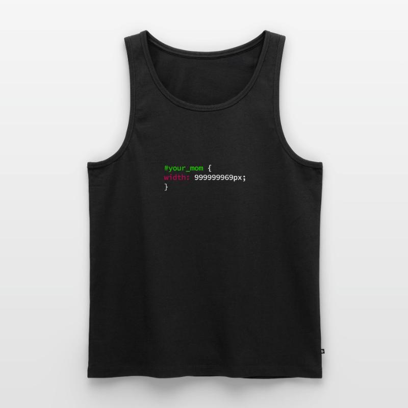 Web and CSS Programmer Developer Coding Code Men's Premium Organic Tank Top