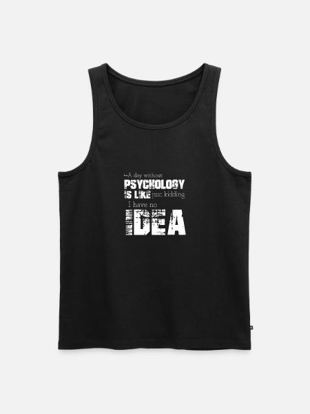 Psychology - Men's Premium Organic Tank Top - black