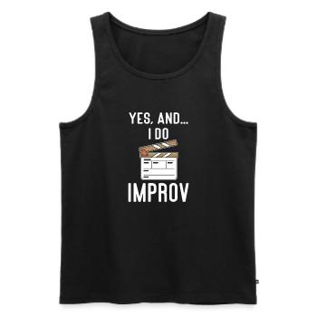 Actress Drama Broadway Musical Theater - Men's Premium Organic Tank Top - black - Front - Michal (187cm)