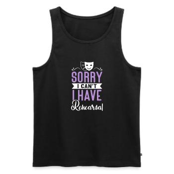 Actrice Drame Broadway Musical Theater - Débardeur bio Premium Homme - noir - Devant - Michal (187cm)