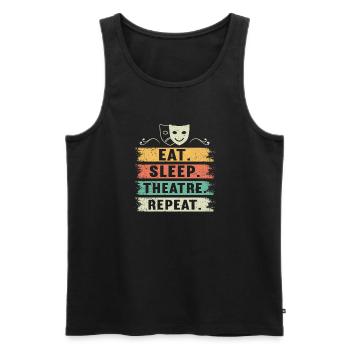 Actress Drama Broadway Musical Theater - Men's Premium Organic Tank Top - black - Front - Michal (187cm)
