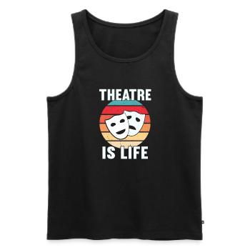 Actrice Drame Broadway Musical Theater - Débardeur bio Premium Homme - noir - Devant - Michal (187cm)