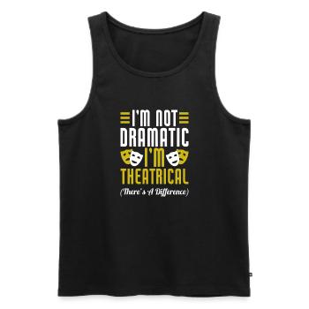 Actress Drama Broadway Musical Theater - Men's Premium Organic Tank Top - black - Front - Michal (187cm)