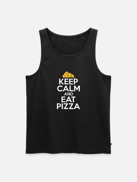 Snack Pizzalove Pizza Lover Gift - Men's Premium Organic Tank Top - black