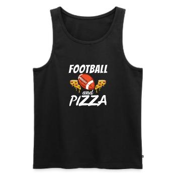 Snack Pizzalove Pizza Lover Cadeau - Débardeur bio Premium Homme - noir - Devant - Michal (187cm)
