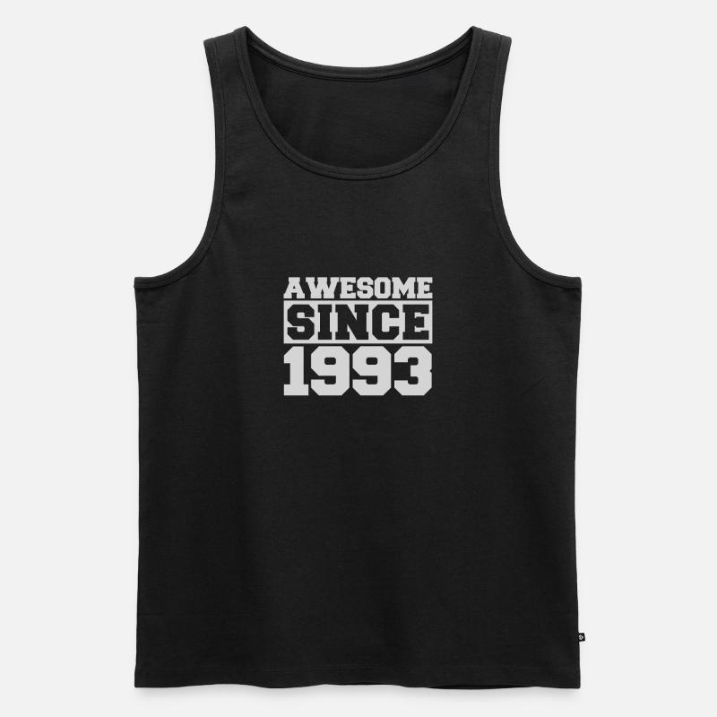 Awesome since 1993 - Männer Premium Bio Tank Top - Schwarz