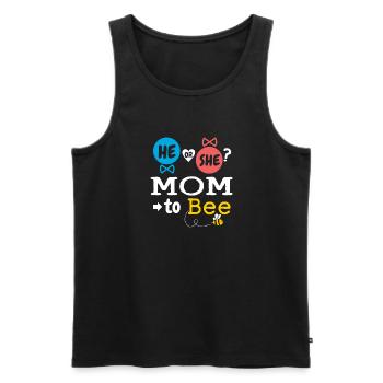 Il ou elle maman à l’abeille sexe révéler le bébé de la famille - Débardeur bio Premium Homme - noir - Devant - Michal (187cm)