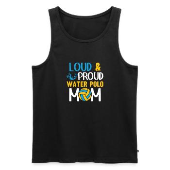 Water Polo Wasserball - Men's Premium Organic Tank Top - black - Front - Michal (187cm)
