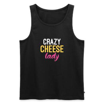 Snack Käse Liebhaber Käse Geschenk - Männer Premium Bio Tank Top - Schwarz - Vorne - Michal (187cm)