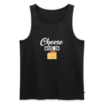 Snack Cheese Lover Cheese Gift - Débardeur bio Premium Homme - noir - Devant - Michal (187cm)