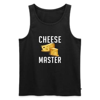 Snack Cheese Lover Cheese Gift - Débardeur bio Premium Homme - noir - Devant - Michal (187cm)