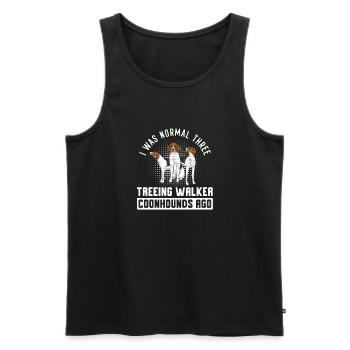Treeing Walker Coonhound - Männer Premium Bio Tank Top - Schwarz - Vorne - AI Model Male 178 light (178cm)