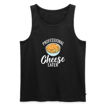 Snack Cheese Lover Cheese Gift - Débardeur bio Premium Homme - noir - Devant - Michal (187cm)